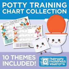 Potty Training Chart Collection 10 Themes Included