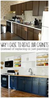 If the kitchen is a culinary theater, then the cabinets are the stagehands. Why I Chose To Reface My Kitchen Cabinets Rather Than Paint Or Replace Refresh Living Kitchen Diy Makeover Diy Kitchen Renovation Replacing Kitchen Cabinets