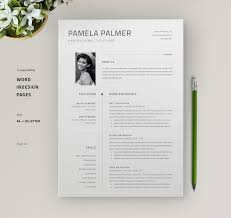 Resume Template Cv Word Cv Words Resume Template Web Design Quotes