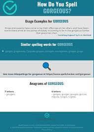Check spelling or type a new query. Correct Spelling For Gorgeous Infographic Spellchecker Net