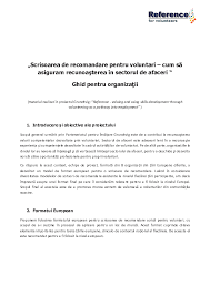 Înainte de a spune că ai găsit locul de muncă dorit este important să înțelegi dacă locul în care îți. Pdf Scrisoarea De Recomandare Pentru Voluntari Cum SÄ Asiguram Recunoasterea In Sectorul De Afaceri Ghid Pentru OrganizaÅ£ii Ecaterina Vornicescu Academia Edu