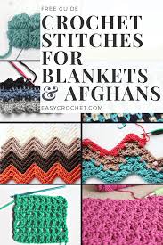Fluffy shell stitch in virus technique is absolutely stunning. 35 Unique Crochet Stitches For Blankets Afghans Easycrochet Com