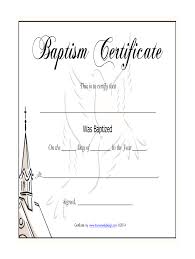 Free printable certificates 1,928 free certificate designs that you can download and print. Baptism Certificate Fill Online Printable Fillable Blank Pdffiller