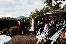 The Inn At Crestwood Sunset Wedding Ceremony In Boone Nc Asheville Wedding Venue Rustic Wedding Venues Asheville Wedding