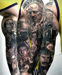 These tattoos can be quite. Top 49 Best Gangster Tattoo Ideas 2021 Inspiration Guide Gangster Tattoos Full Sleeve Tattoos Mob Tattoo