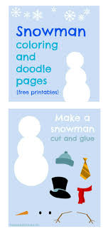 Click on the image, download the snowman printable pdf, and print. Coloring Pages Snowman Printable Nurturestore