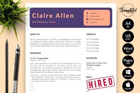 creative resume template for microsoft