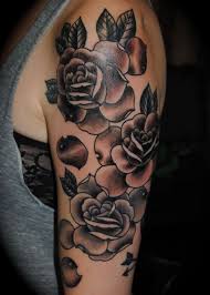 Black And Gray Rose Sleeve Tattoo Black And Gray Rose Sleeve Tattoos For Women Half Sleeve Sleeve Tattoos For Women Rose Tattoo Sleeve