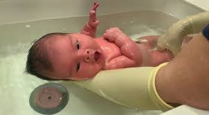 Having a bath with your baby can help you both relax and encourage breastfeeding (nhs choice, 2015). Video Newborn S Adorable First Bath At Westmead Hospital Thepulse Org Au