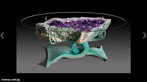 I Want This Amethyst Table Crystal Decor Unique Furniture Decor