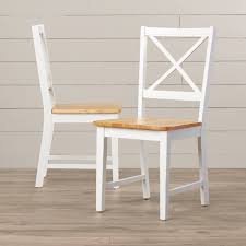 Powe Solid Wood Cross Back Side Chair In 2020 Solid Wood Dining Chairs Dining Chairs Dining Chair Set
