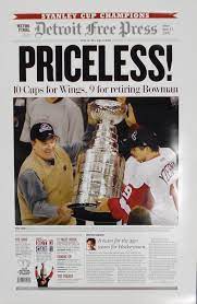 Detroit sports detroit free press bedroom red detroit red wings fan gear hockey posters baseball cards shopping. Priceless 2002 Detroit Red Wings Free Press Poster Detroit City Sports