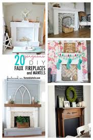Faux stone electric fireplace electric fireplace heater electric fireplaces fireplace logs fireplace inserts fireplace ideas fireplace remodel faux brick wall panels electric fires. Remodelaholic 20 Gorgeous Diy Faux Fireplaces And Mantels