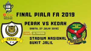 Bagi penyokong yang tidak berkesempatan ke stadium nasional bukit jalil, berikut dikongsikan siaran langsung final piala fa 2019 live di antara kedah menentang perak. Harga Tiket Final Piala Fa 2019 Kedah Vs Perak Jadual Yusufultraman Com