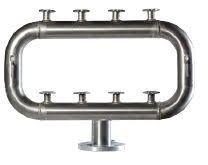 Galvanized Steel Meter Bank Central Water Inlet