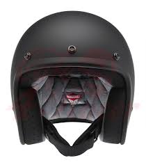 biltwell bonanza helmet open face flat black matte