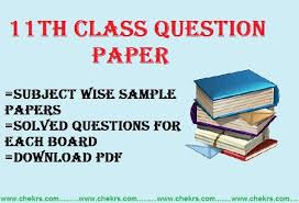 11th Class Question Paper 2021 Sample Model Paper Pdf Hindi English Medium