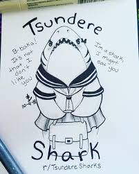 Don't you just love those pictures of vintage suitcases stacked one on top of the other. My Inktober Prompt Is Sharks My Day 4 Piece Tsundere Shark Tsunderesharks