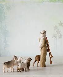 Willow Tree Hand Painted Sculpted Figure Zampognaro Shepherd With Bagpipe Willow Tree Nativity Willow Tree Willow Tree Figurines