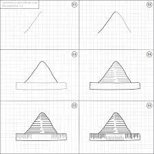 How To Draw A Paper Hat Doodle Easy Step By Step Doodles Easy Drawings