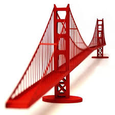 Golden Gate Bridge Paper Model Kit Golden Gate Bridge Paper Models Bridge Model