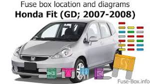 Fuse box location and diagrams: Fuse Box Location And Diagrams Honda Fit Gd 2007 2008 Youtube