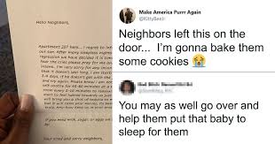 Any man or woman that hates the works of my hands, be disappointed, in the name of jesus. Woman Shares A Letter She Got From Her Neighbors With A Baby And It Goes Viral Bored Panda