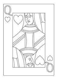 Image Result For Queen Of Hearts Playing Card Coloring Playing Cards Art Illustrations Playing Cards Art Queen Of Hearts Card