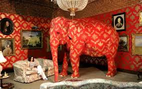 The Elephant In The Living Room Elephant Painting Elephant Art Banksy