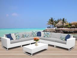 Miami 8 Piece Sectional Set With Cushions Outdoor Sofa Sets Outdoor Wicker Patio Furniture Wicker Patio Furniture Set