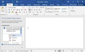 How To Recover An Unsaved Word Document