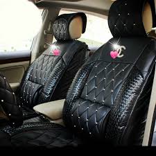 Buy Wholesale Luxury Diamond Chanel Universal Automobile Leather Car Seat Cover Cushion 10pcs Sets Leather Car Seats Leather Car Seat Covers Car Accessories
