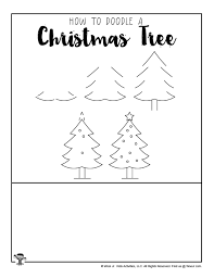 Easy christmas drawing i hope that the drawings of trees for christmas that i have put before you liked. Christmas Tree Drawing Tutorial Woo Jr Kids Activities