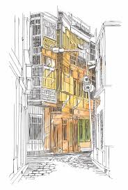 Taattva Digital Sketches With Images City Sketch Sketches Architecture Sketch