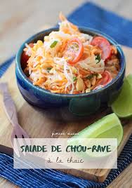 Http Pimentoiseau Fr 2018 08 29 Salade De Chou Rave A La Thaie Chou Rave Recette Chou Rave Salade De Chou