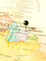 Suriname is the smallest independent country in south america by size. Karte Von Suriname Franzosisch Guayana Und Guyana Stockfotos Freeimages Com