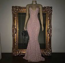 Bsb Bridal Mermaid Tight Fitted Pink Shimmering Evening Gown Prom Dress I Dont Own Prom Dresses Sleeveless Long Sleeveless Prom Dresses Sequin Prom Dresses