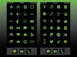 Ios 14 Icons Neon Green And Black App Pack 300 Icon Bundle Etsy Iphone Icon Black App App Icon Design