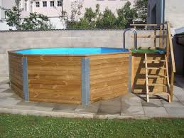 Holzpool Achteckig Inkl Treppe Und Leiter Holzpool Pool Holz