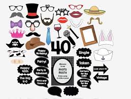 Free Printable 40th Birthday Photo Booth Props 40th Birthday Photo Booth Props Printable Fourtieth Party Photobooth 40 Fourty Compleanno Papa Eventi