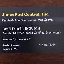 Consumers are turning to the service industry for help with their residential and commercial pest control needs at an ever increasing rate. Jones Pest Control 13 Photos Pest Control Service 546 N Basswood Republic Mo 65738