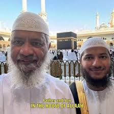 Father and Son in the House of Allah Dr Zakir Naik & Fariq Naik ❤️
