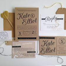Kraft Stamp Wedding Invitation Kraft Wedding Invitations Kraft Paper Wedding Invitation Wedding Invitation Paper
