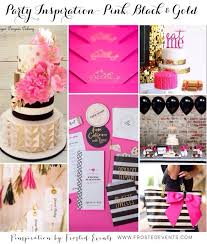 Pink 30th Birthday Decoration Ideas For Her Party Inspiration Pink Black And Gold Trendy Party Decor 30th Birthday Ideas For Girls Party Inspiration