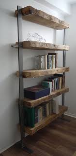 Reclaimed Wood Bookcase Wood And Metal Sheives Industrial Shelving Unit Interior Design Rustic Shelves Book Shelves Industrial Shelves Reclaimed Wood Bookcase Wood And Metal Shelves Reclaimed Wood Beams