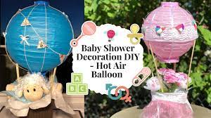 Baby Shower Decoration Ideas Hot Air Balloon Diy Youtube