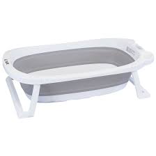 Suitable for newborn and babies up to 8 months or 17.6lbs; Bundle Baby Bath And Cradle Bath Support Light Grey Flat Fold Away Baby Travel
