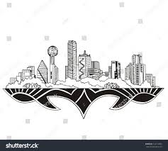 **free shipping for dallas skyline art print** i've always appreciated the contrast between old and new. Dallas Tx Skyline Black And White Vector Royalty Free Stock Vector 124714981 Avopix Com