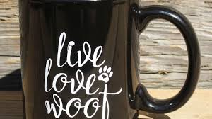 Because a coffee mug is easy to set by the door, near the washer or wherever to toss those spare coins into. How To Put Vinyl On Mugs Too Much Love