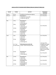 Papan kenyataan unit beruniform › aktiviti semasa. Jadual Aktiviti Tahunan Kadet Remaja Sekolah